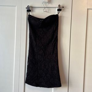 ✨ANY 2 FOR 15 ANY 3 FOR 20✨ Black Strapless Bluenotes Lace Mini Dress